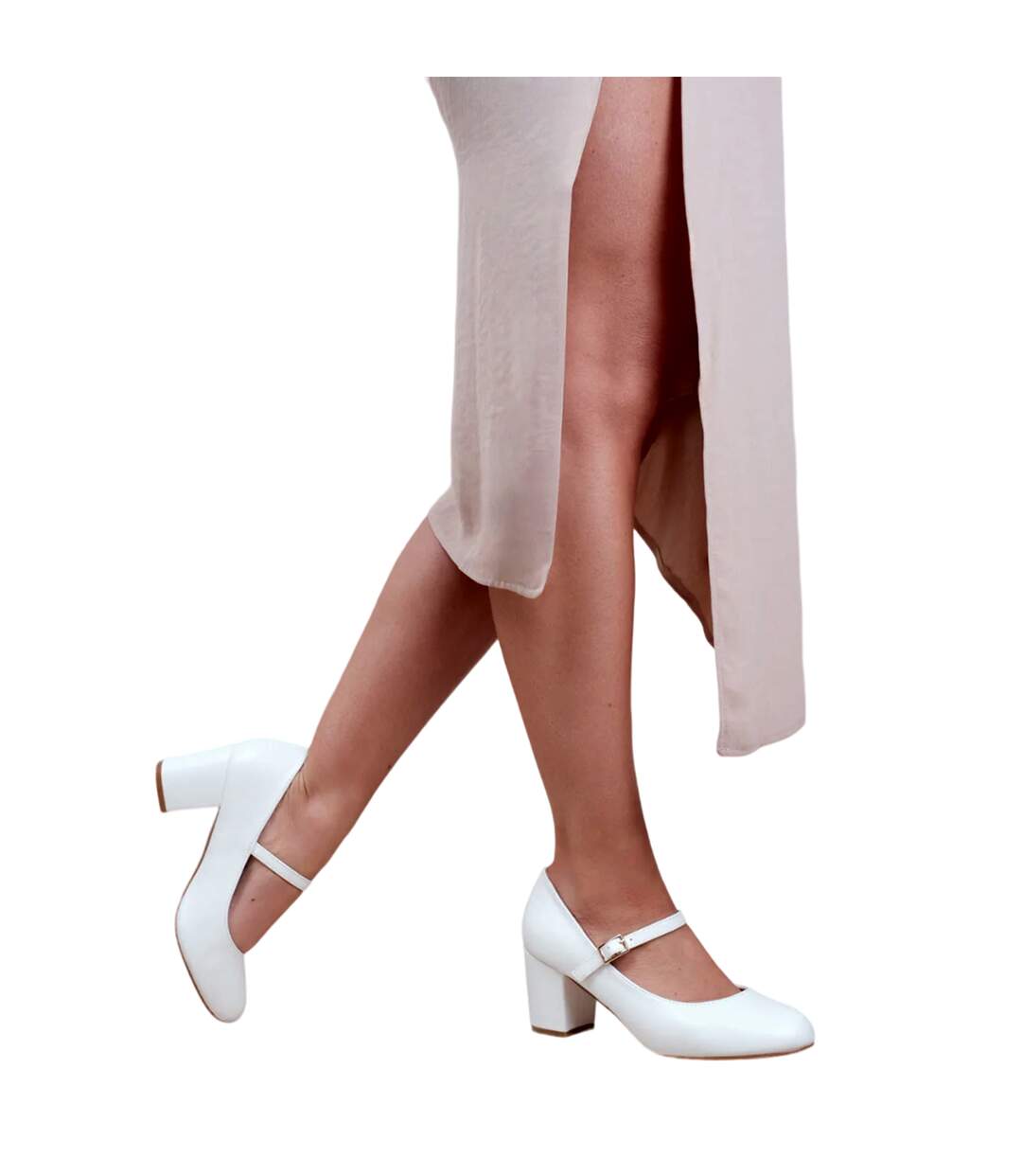 Chaussures mary jane araceli femme blanc Where´s That From-3