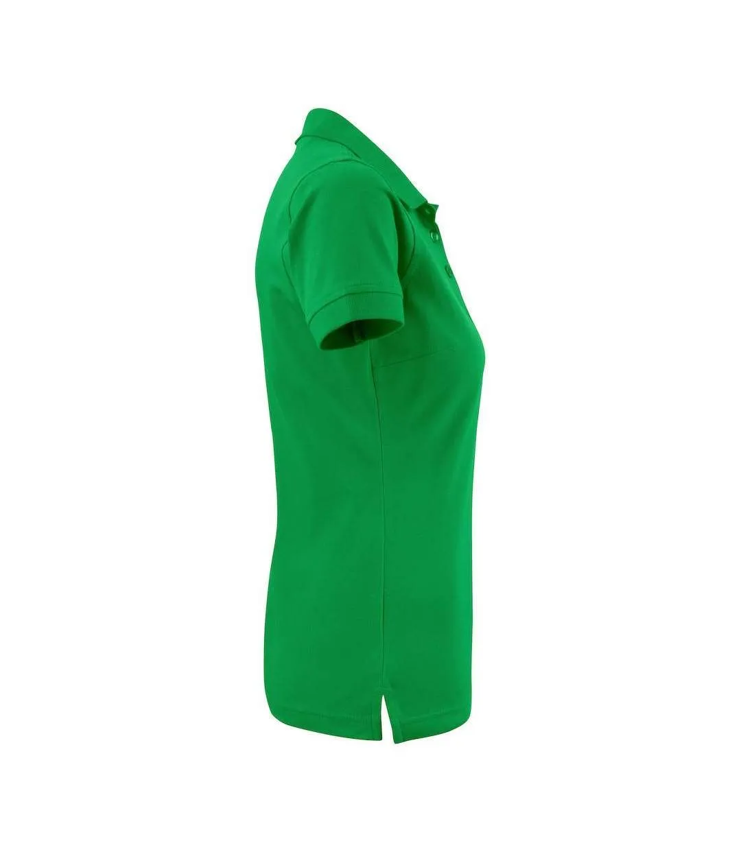 Womens/ladies Stretch Polo Shirt Fresh Green Printer-3
