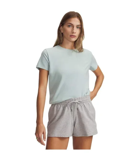 T-shirt Manches Courtes Rival Core Femme Bleu Blanc Under Armour