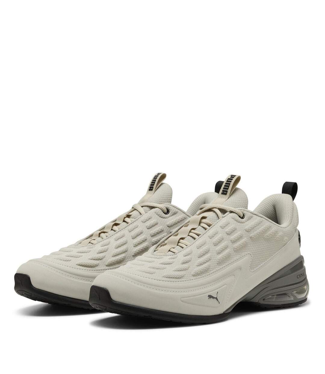 Mens Meza Logo Trainers Desert Dust Puma-1