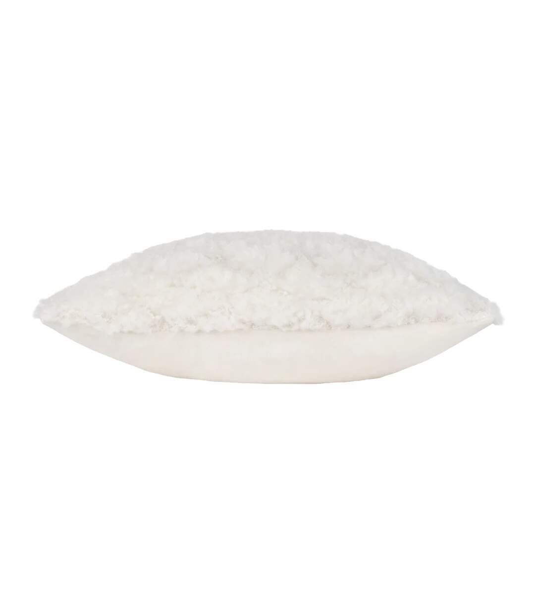 Faux fur fluff ball cushion cover 45cm x 45cm dreamy cream Heya Home-3