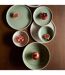 Lot de 6 Assiettes Plates Chiara 27cm Vert-3