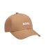 Embroidered Logo Cotton Baseball Cap Beige Boss-4