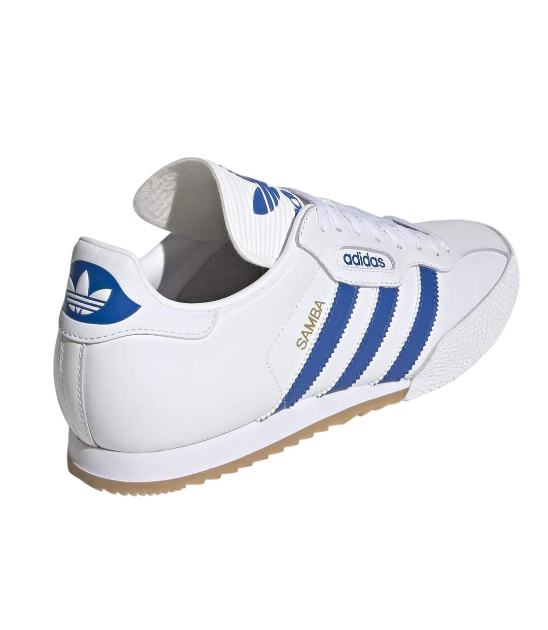 Baskets Samba Homme Blanc Bleu Adidas-2