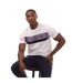 T-shirt Style Bloc De Couleurs Crossword Homme Blanc Weekend Offender-1