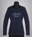 MAYFLOWER NOBODY1 – Tee-shirt manches longues marine à détails brillants pour un look chic et décontracté-3