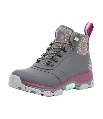 Bottes de pluie apex femme gris foncé / rose foncé Muck Boots