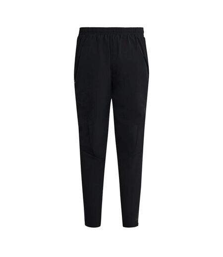 Mens Bachar Polyester Relaxed Fit Tracksuit Bottoms Black OEX