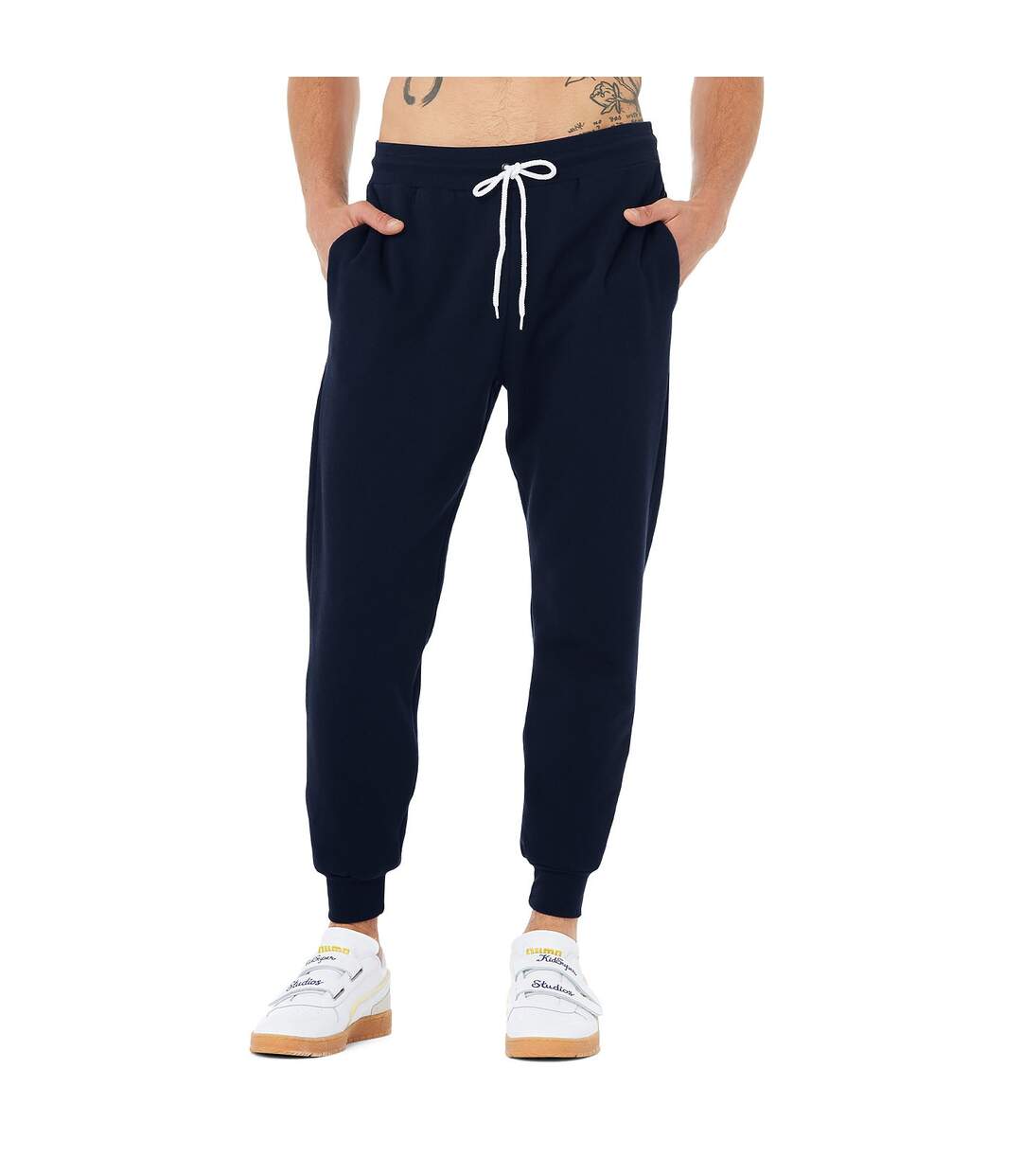 Pantalon de jogging unisexe bleu marine Bella + Canvas