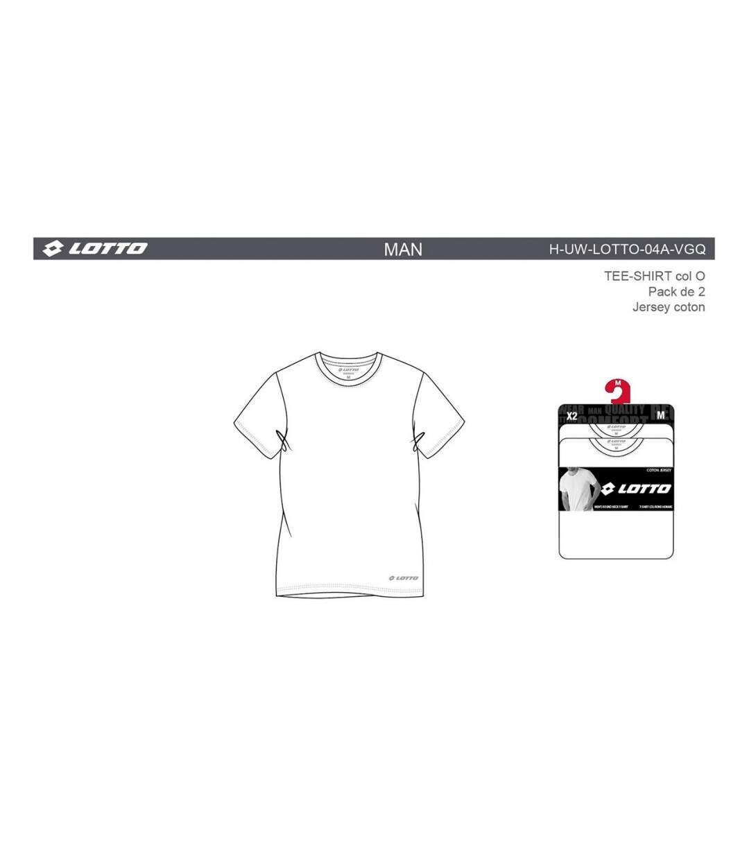 T Shirt LOTTO - Pack de 2-4