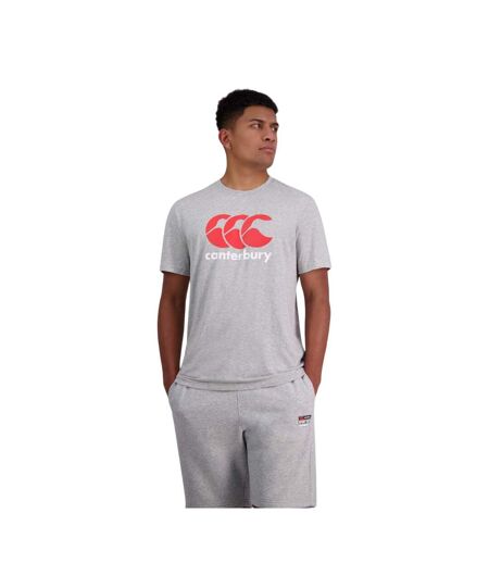 Mens Logo T-shirt Classic Marl Canterbury