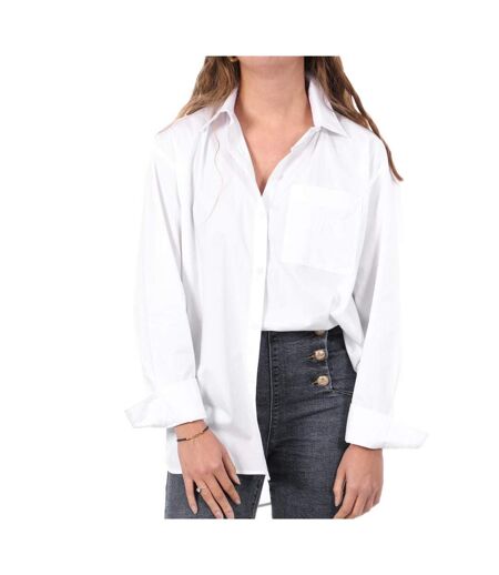 Chemises blanche femme calvin klein jeans poplin relaxed