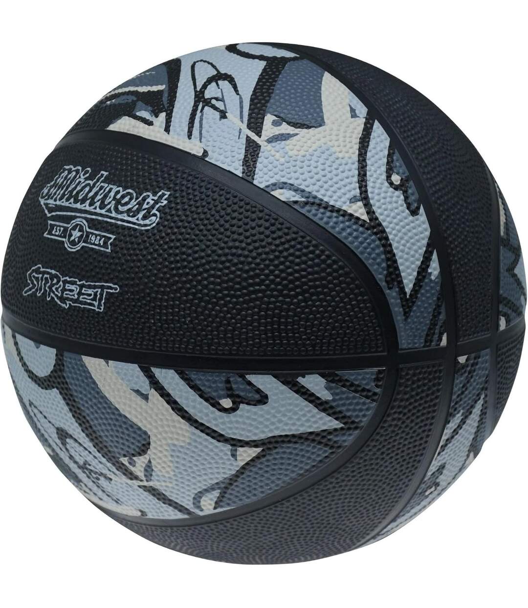 Ballon De Basket Street Taille 6 Noir Gris Midwest-3