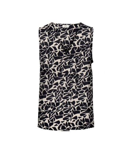 Top imprimé beige/noir jdy divya - m