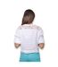 Veste femme manches 3/4 de couleur blanche col rond