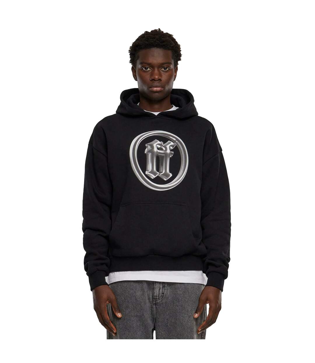 Sweat À Capuche Homme Noir Forgotten Faces-4