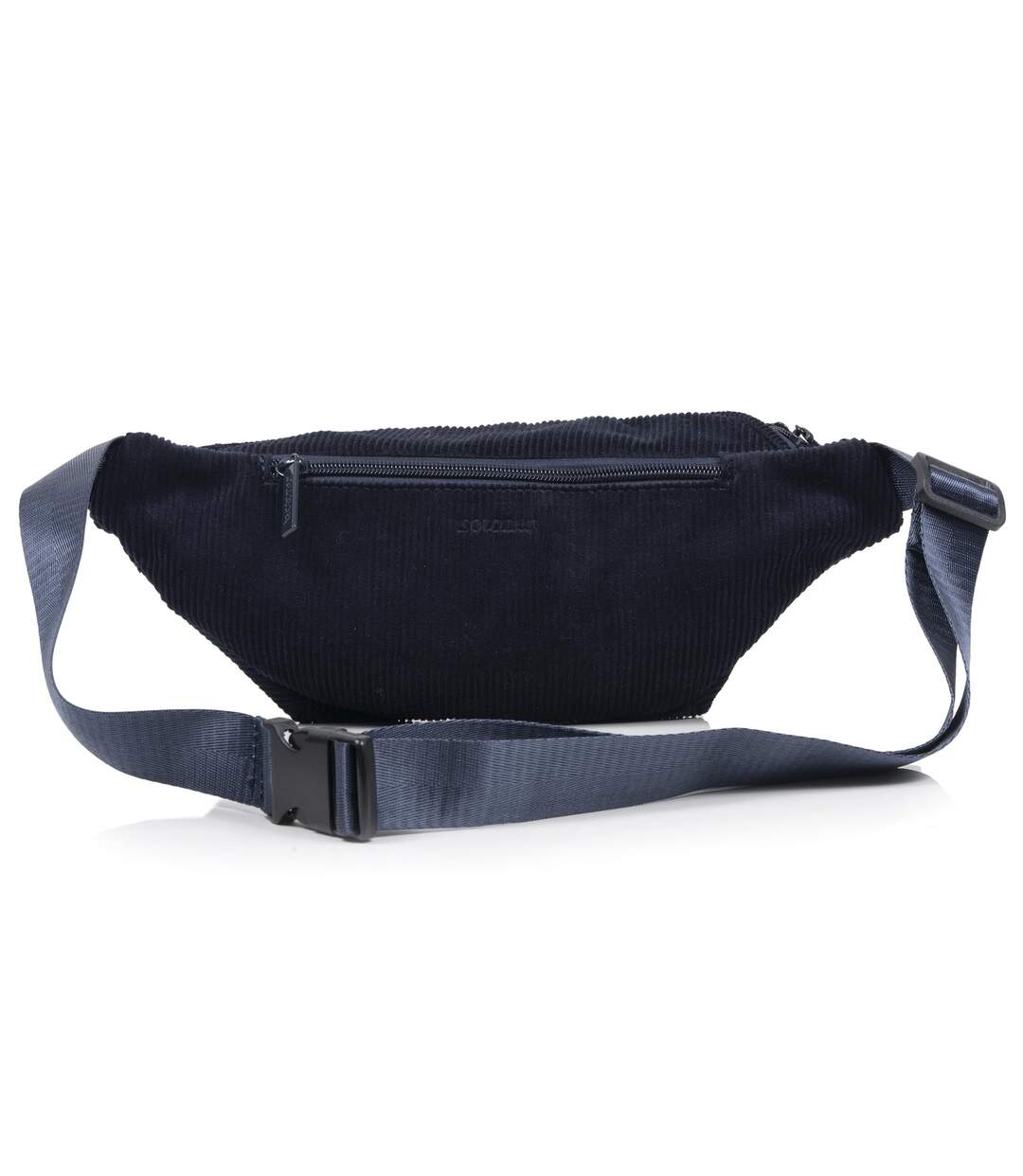 Isotoner banane mixte adulte velours côtelé marine avec bandoulière ajustable-4