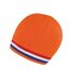 Bonnet National Adulte Orange Rouge Blanc Result Winter Essentials-3