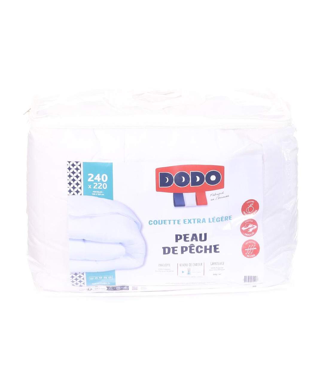 Couettes blanc dodo couette peau de peche 220x240-1