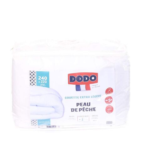 Couettes blanc dodo couette peau de peche 220x240
