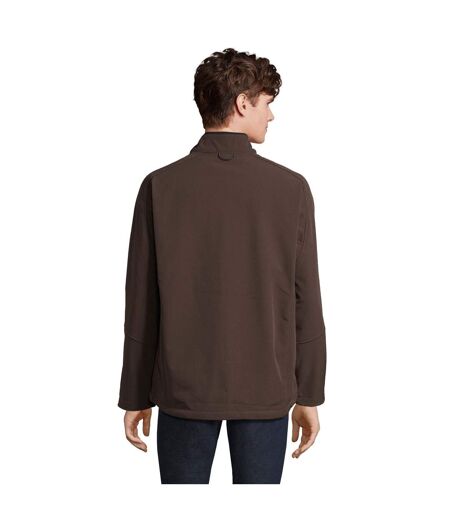 Veste Softshell Relax Homme Chocolat Foncé SOLS