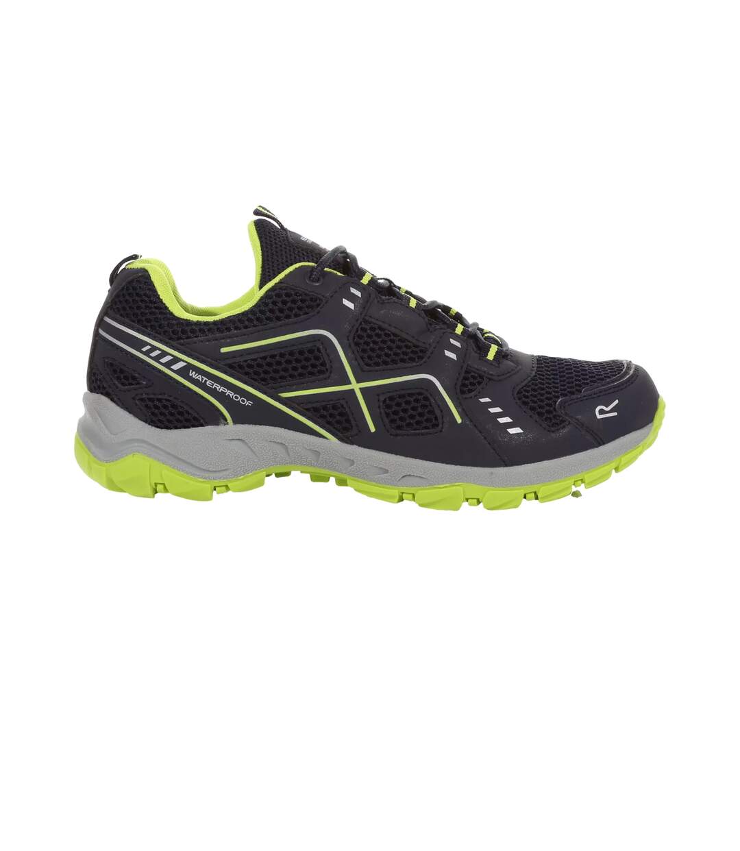 Mens Vendeavour Waterproof Walking Shoes Navy Lime Punch Regatta-3