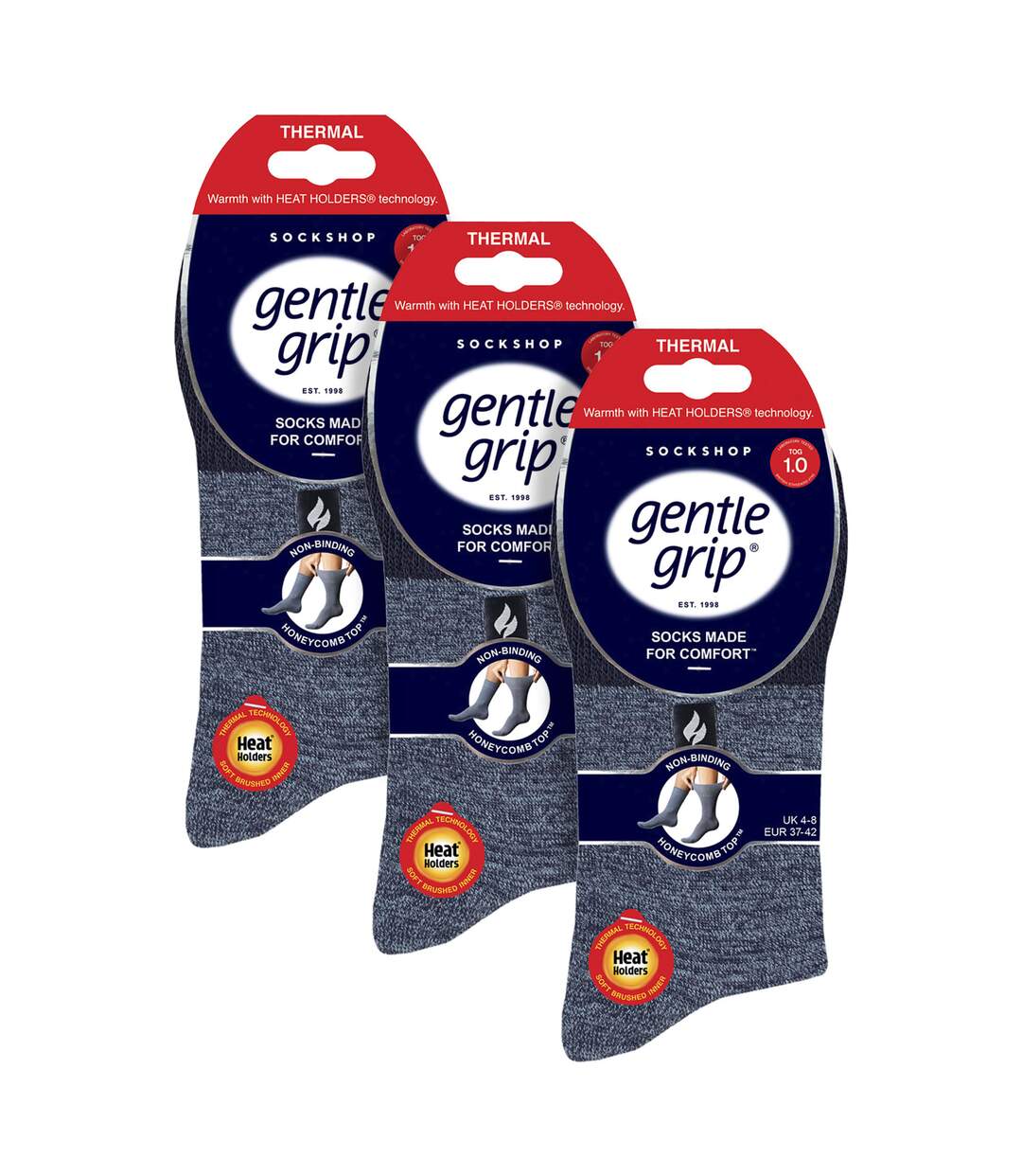 Gentle Grip- Lot De 3 Chaussettes Thermiques Femme Hiver Doublure Chaude-2