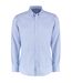Kustom Kit Mens Oxford Stretch Slim Long-Sleeved Shirt (Light Blue) - UTRW9543