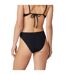 Slip de bain taille haute noir Sanary-3