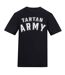 Mens Tartan Army Scotland T-shirt Black AWD-1