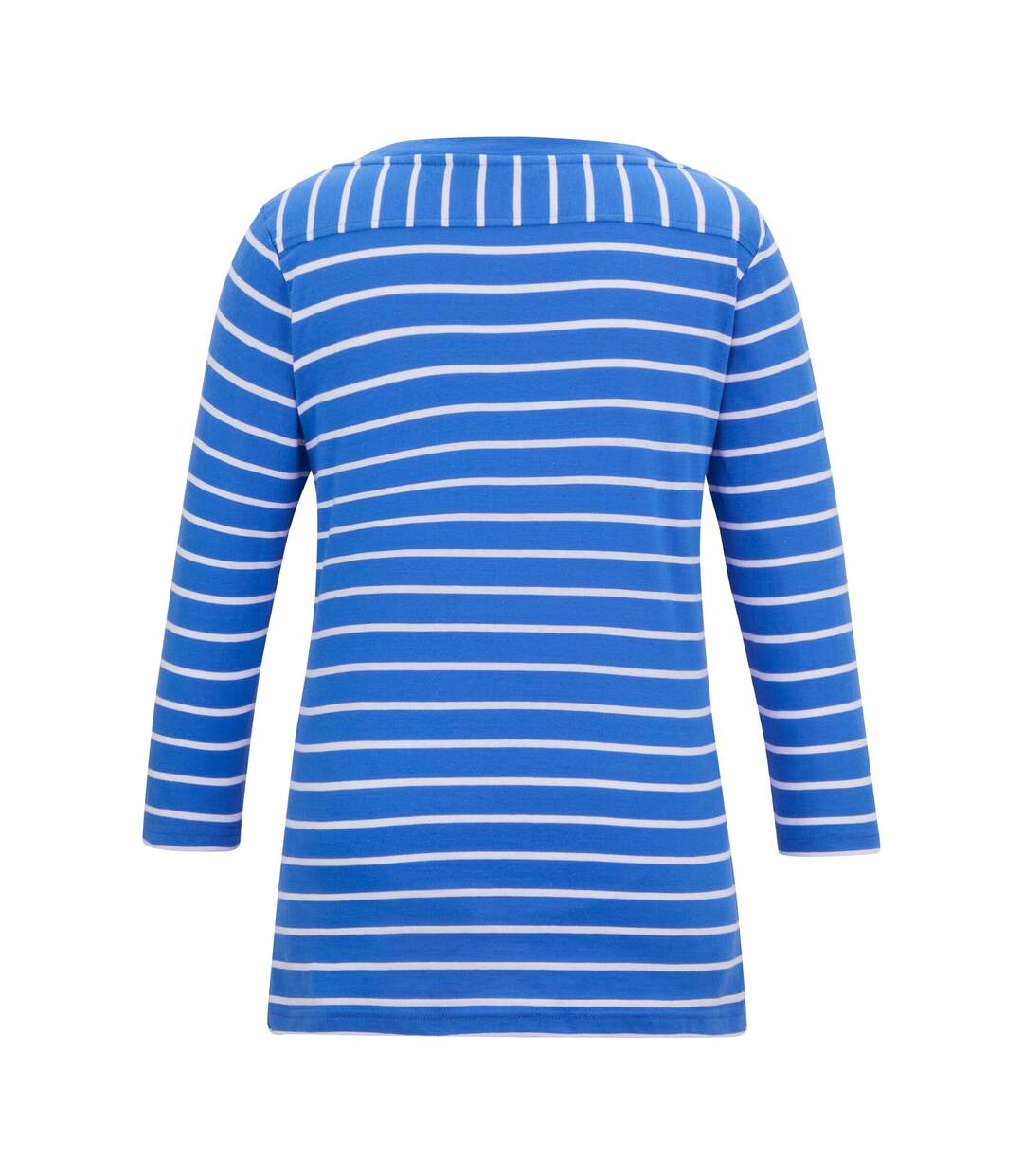 T-shirt Motif/style Rayé Baylette Femme Bleu Vif Blanc Regatta-3