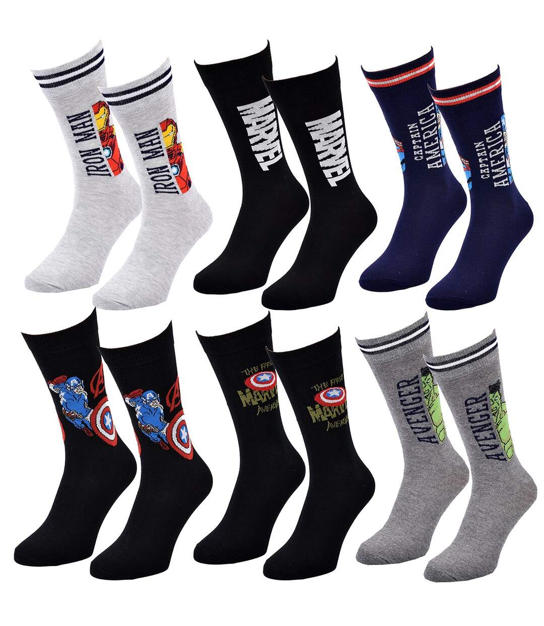 Chaussettes AVENGERS Pack de 6 Paires-2