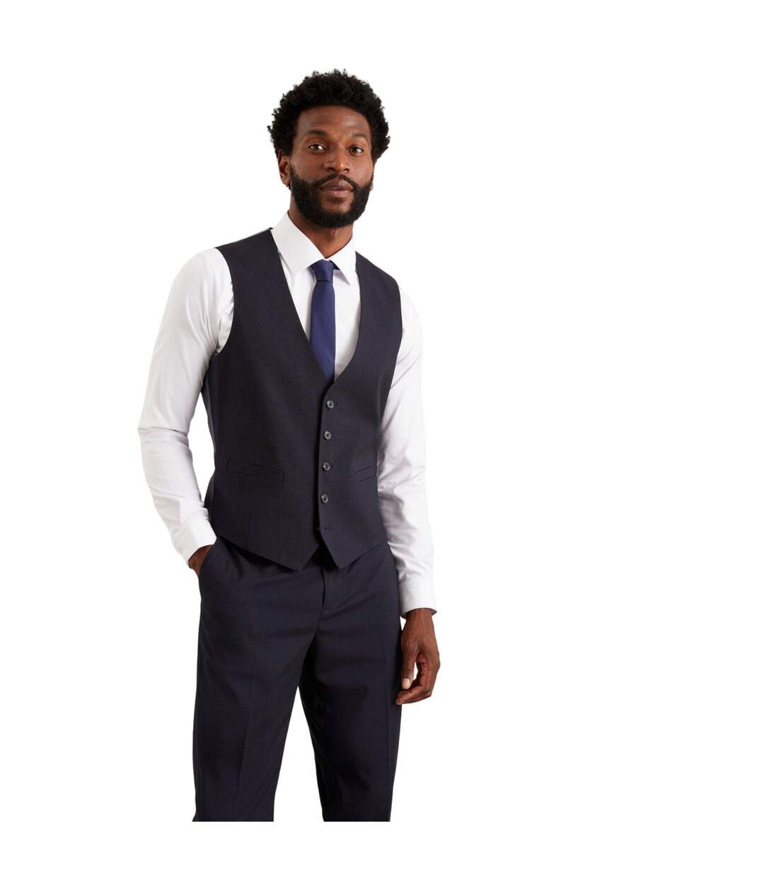 Burton Mens Essential Tailored Waistcoat (Marine) - UTBW1303-1