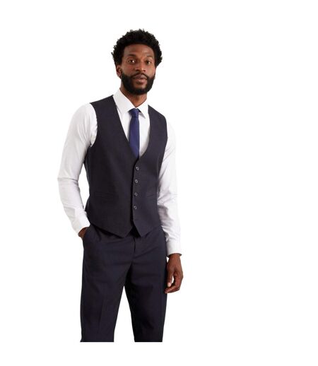 Mens essential tailored vest navy Burton