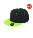 Lot de 2  casquettes bronx adulte noir/vert citron Result