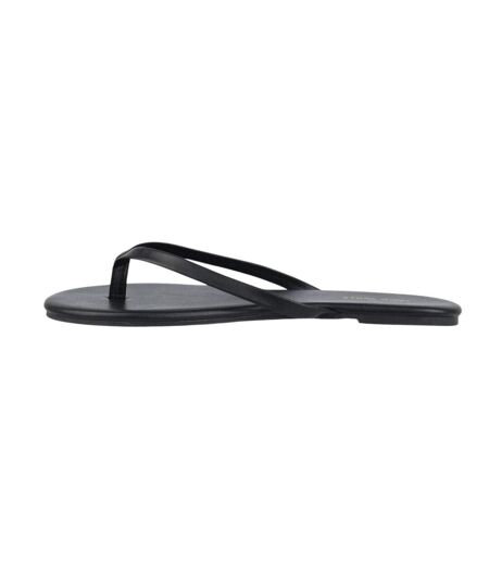 Womens/ladies Synthetic Flat Flip Flops Black Jack Wills