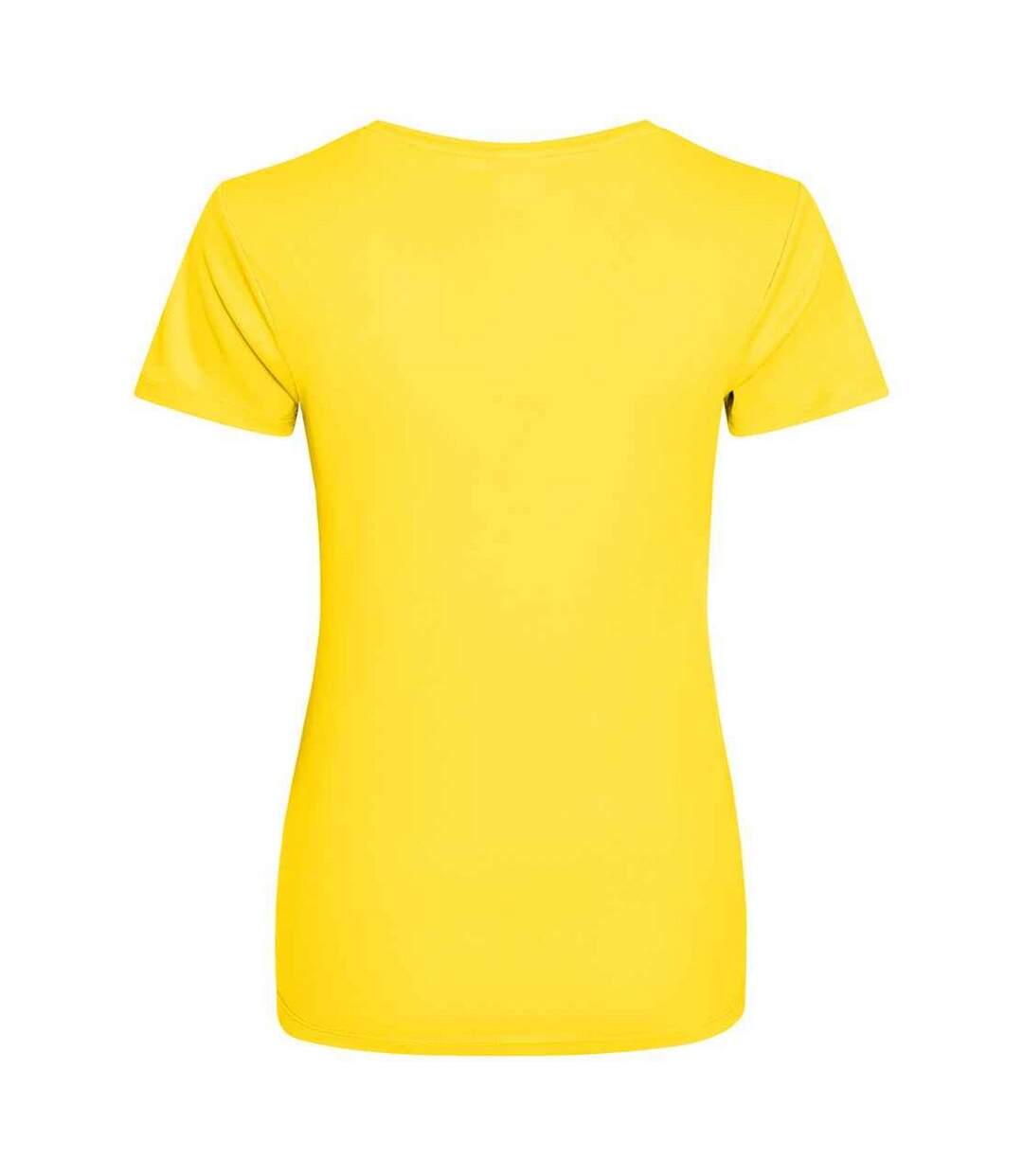 T-shirt de sport femme jaune AWDis-2