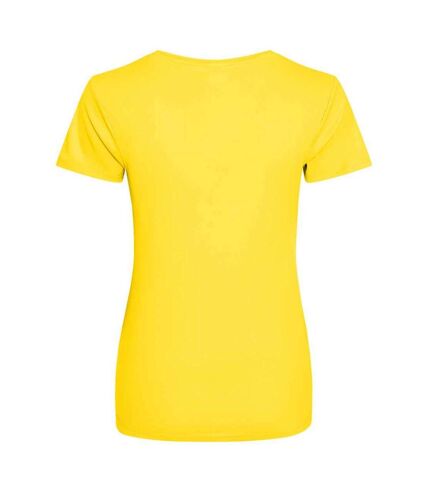 T-shirt de sport femmes jaune AWDis