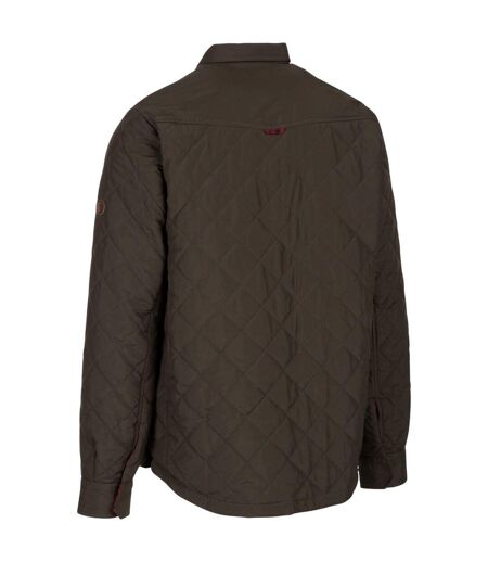 Mens 2 In 1 Long-sleeved Shirt Dark Khaki Trespass