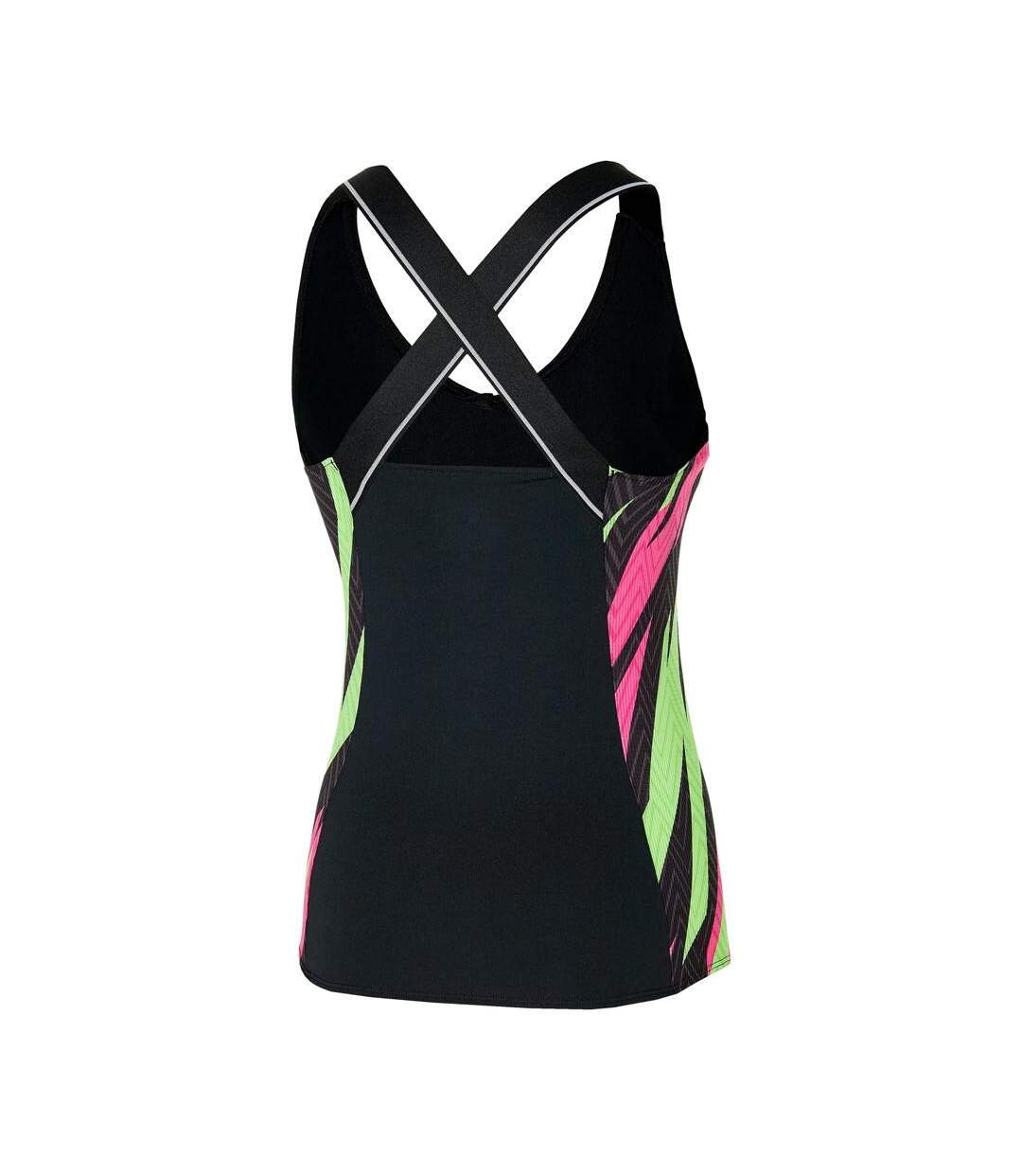 Débardeur De Tennis Noir Femme tech Mizuno Printed - L