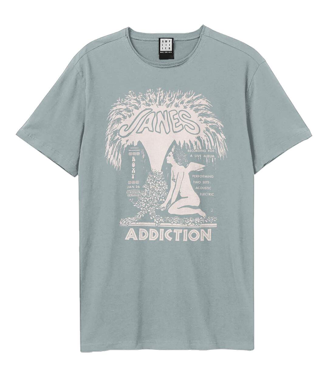 T-shirt angel fountain adulte bleu Amplified-1