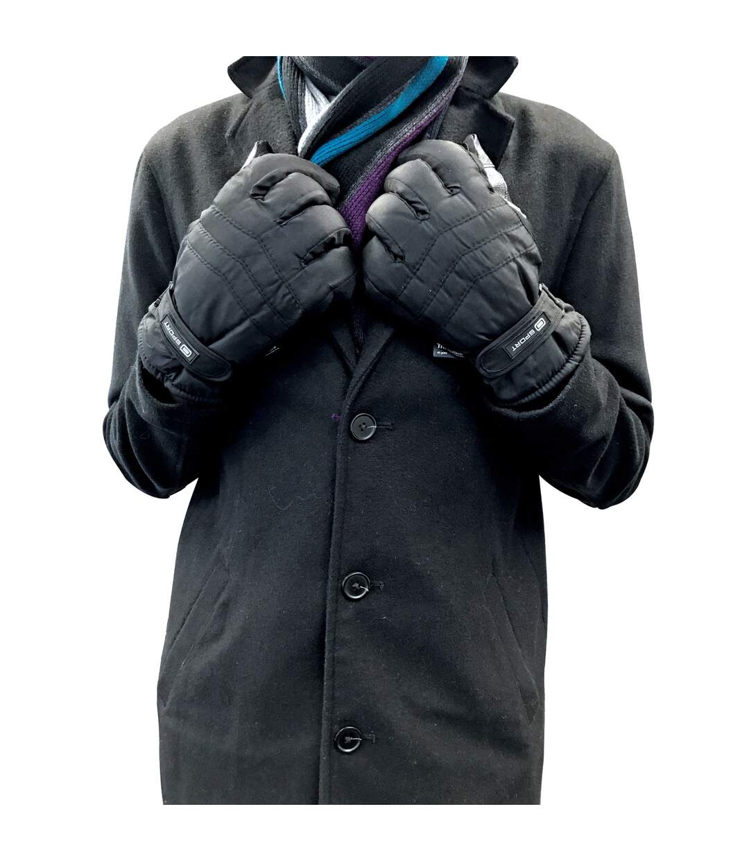 Mens 3M Thinsulate 40 gram Thermal Insulated Waterproof Ski Gloves-4
