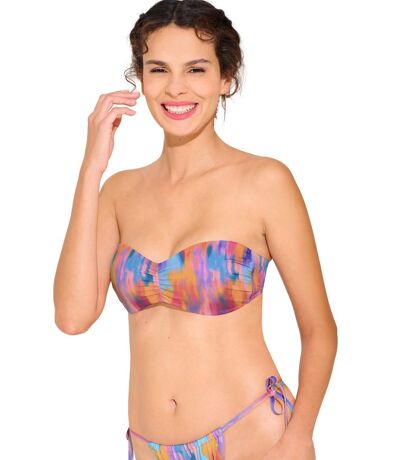 Haut maillot de bain bandeau préformé sans armatures JERSEY Lisca Cheek