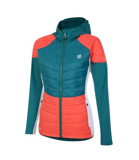 Doudoune Hybride Culmination Femme Bleu Sarcelle Pêche Néon Blanc Dare 2B