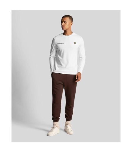 T-shirt Manches Longues Motif Imprimé Co-ordinate Homme Blanc Lyle & Scott