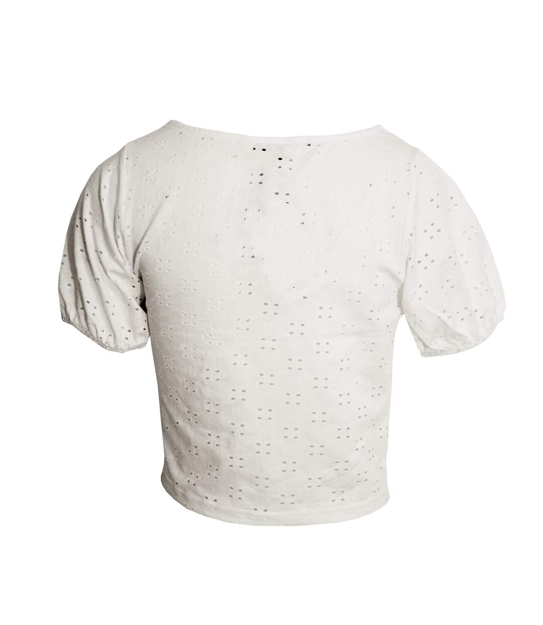 Tessa broderie anglaise lace-through top femme/ladies blanc Brave Soul