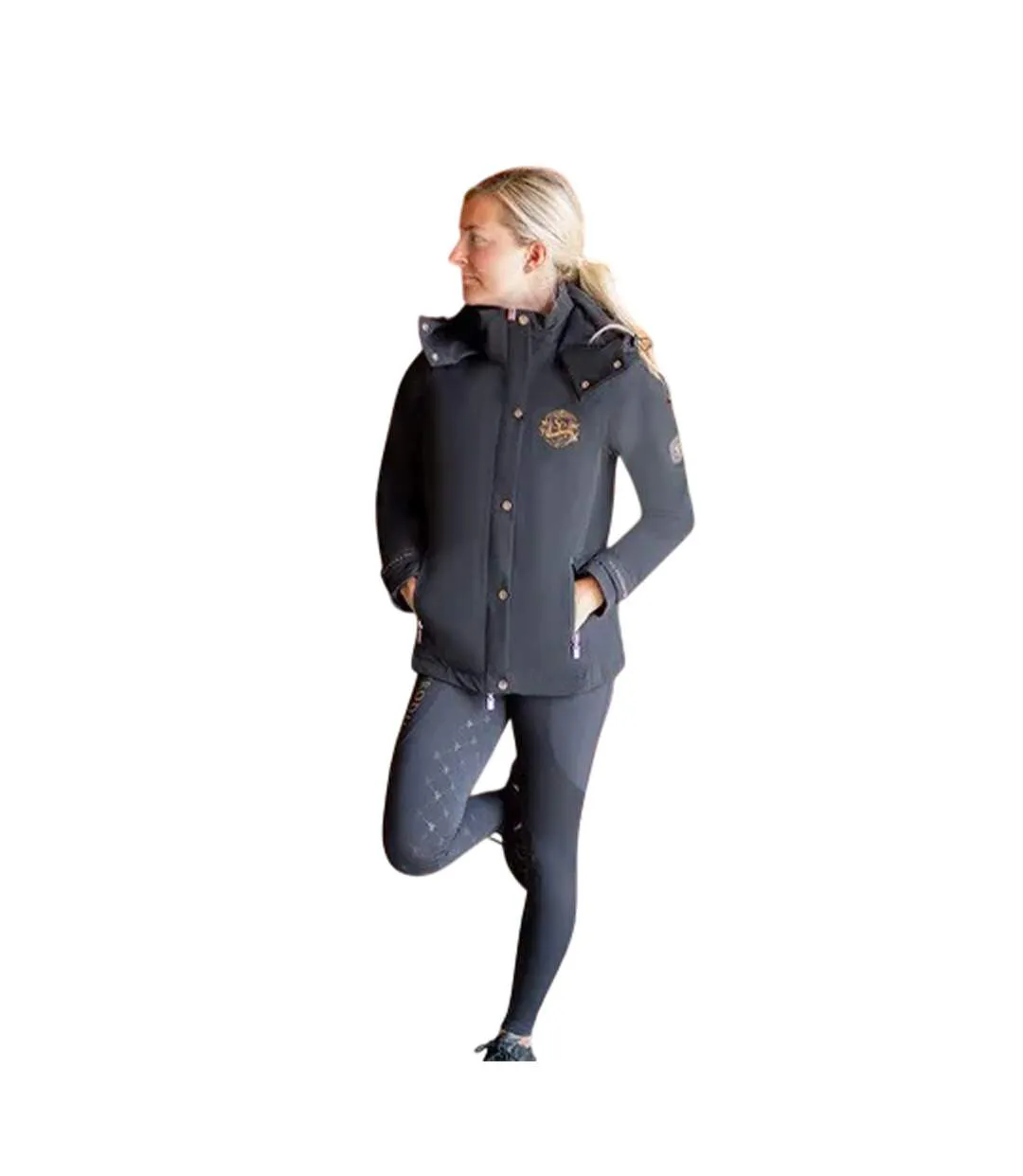 Veste Imperméable Active Show Femme Noir Jaune Or Supreme Products-1