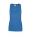 Just cool womens/ladies girlie smooth sports sleeveless vest sapphire blue AWDis