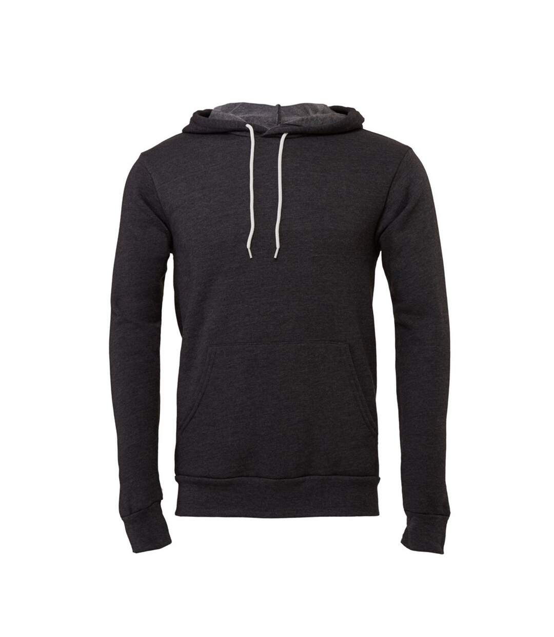 Sweat À Capuche Adulte Anthracite Chiné Bella + Canvas-1