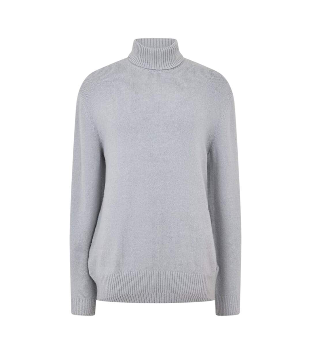 Unisex Adult Ribbed Cuff Sweatshirt Silver Boss-1